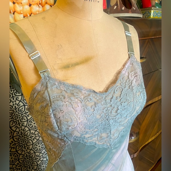 Other - vintage slip M 6 8 lace Wonder Maid tie dye Spring lingerie dress mermaid